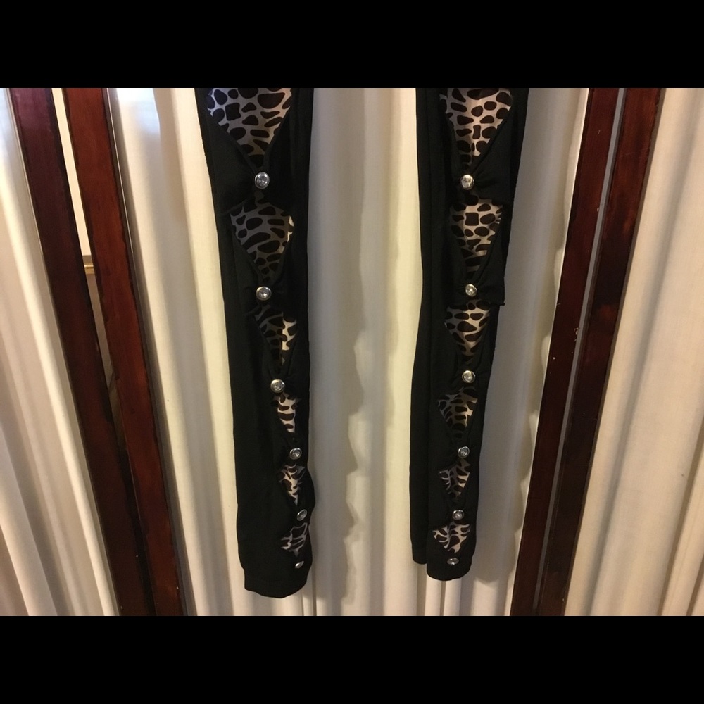 SOLD! Lot of 2 Pair of Black Leggings Both Small - Picture 3 of 8